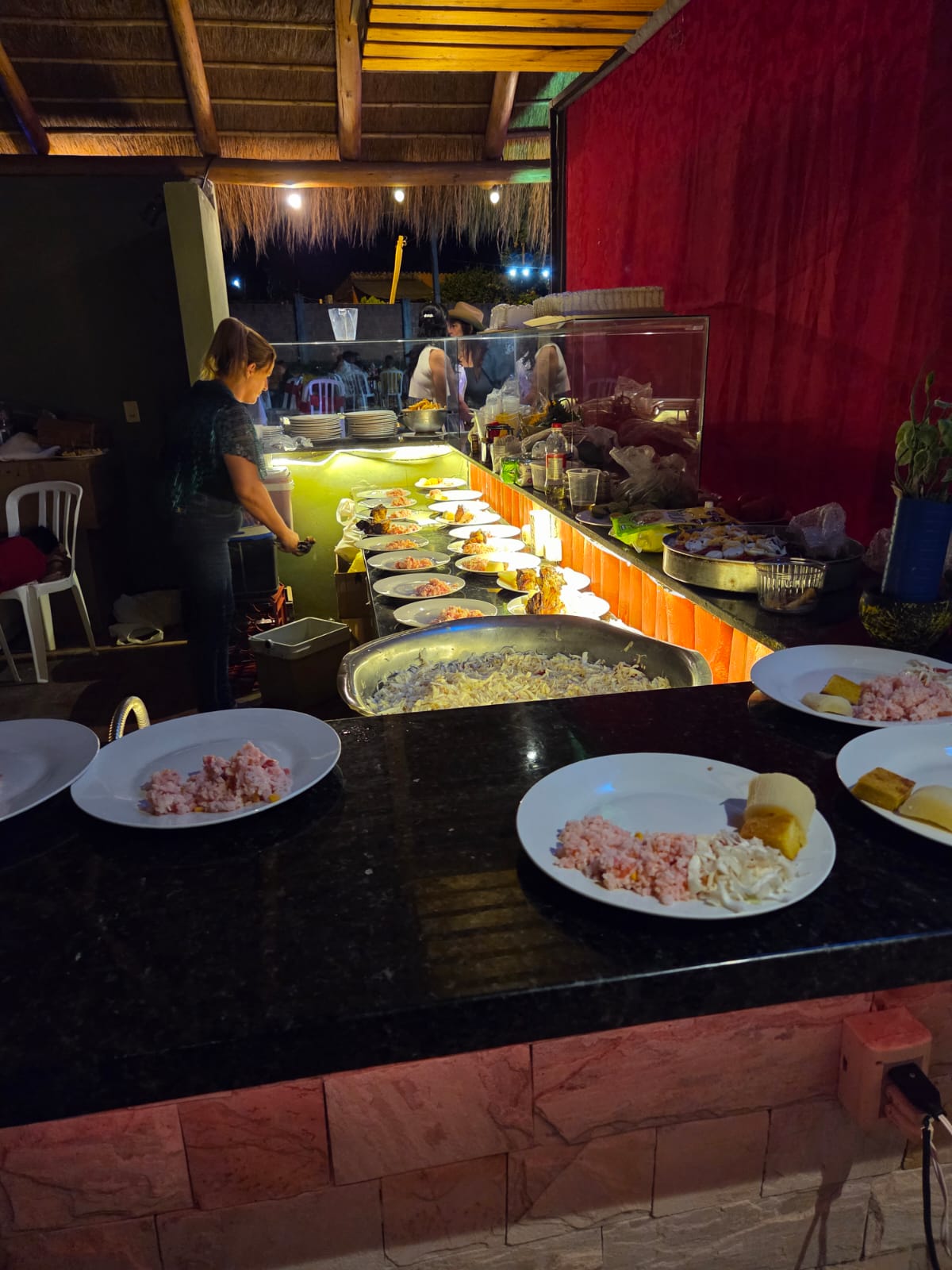 Buffet en la barra